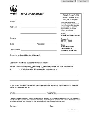wwf cancel donation|wwf cancel direct debit.